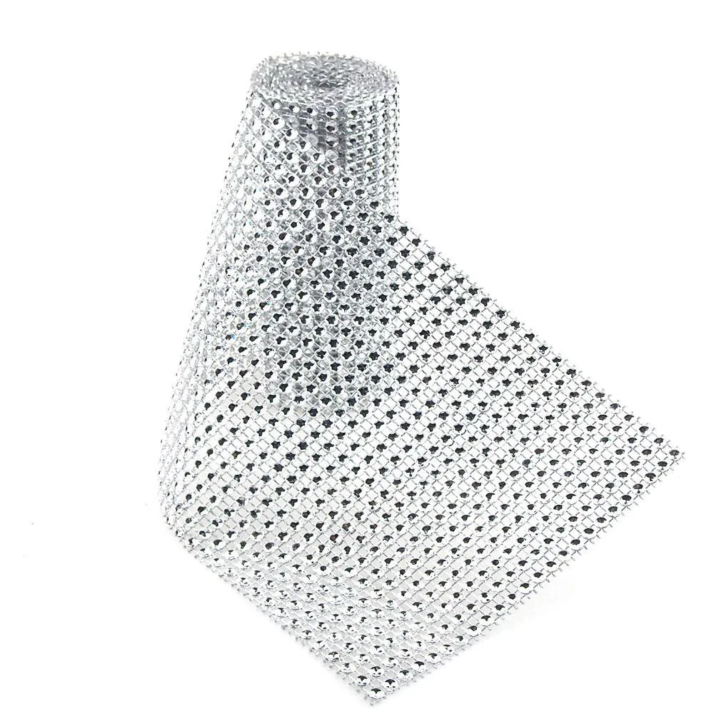 Rhinestone Mesh Wrap Roll, 4-3/4-inch, 1-yard