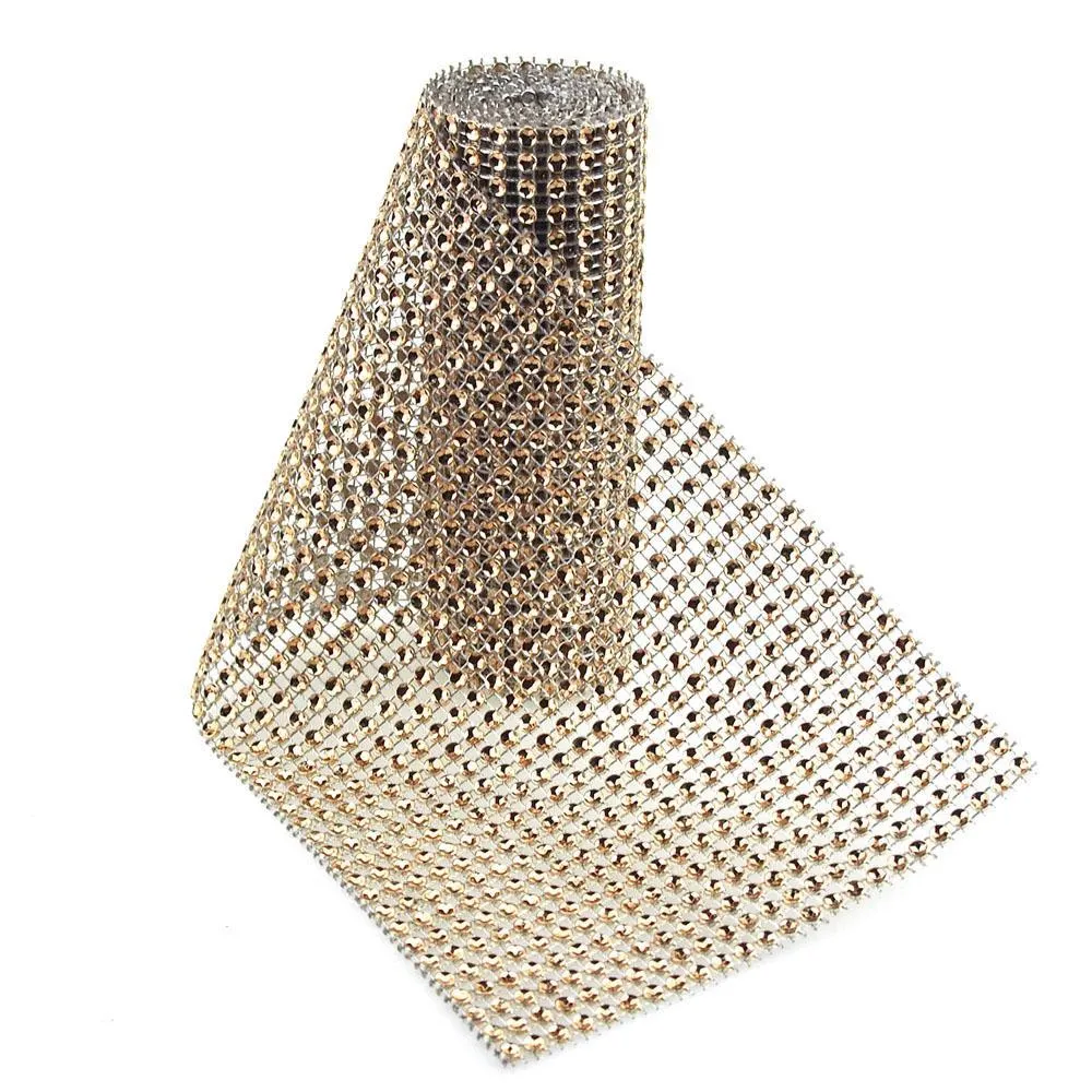 Rhinestone Mesh Wrap Roll, 4-3/4-inch, 1-yard