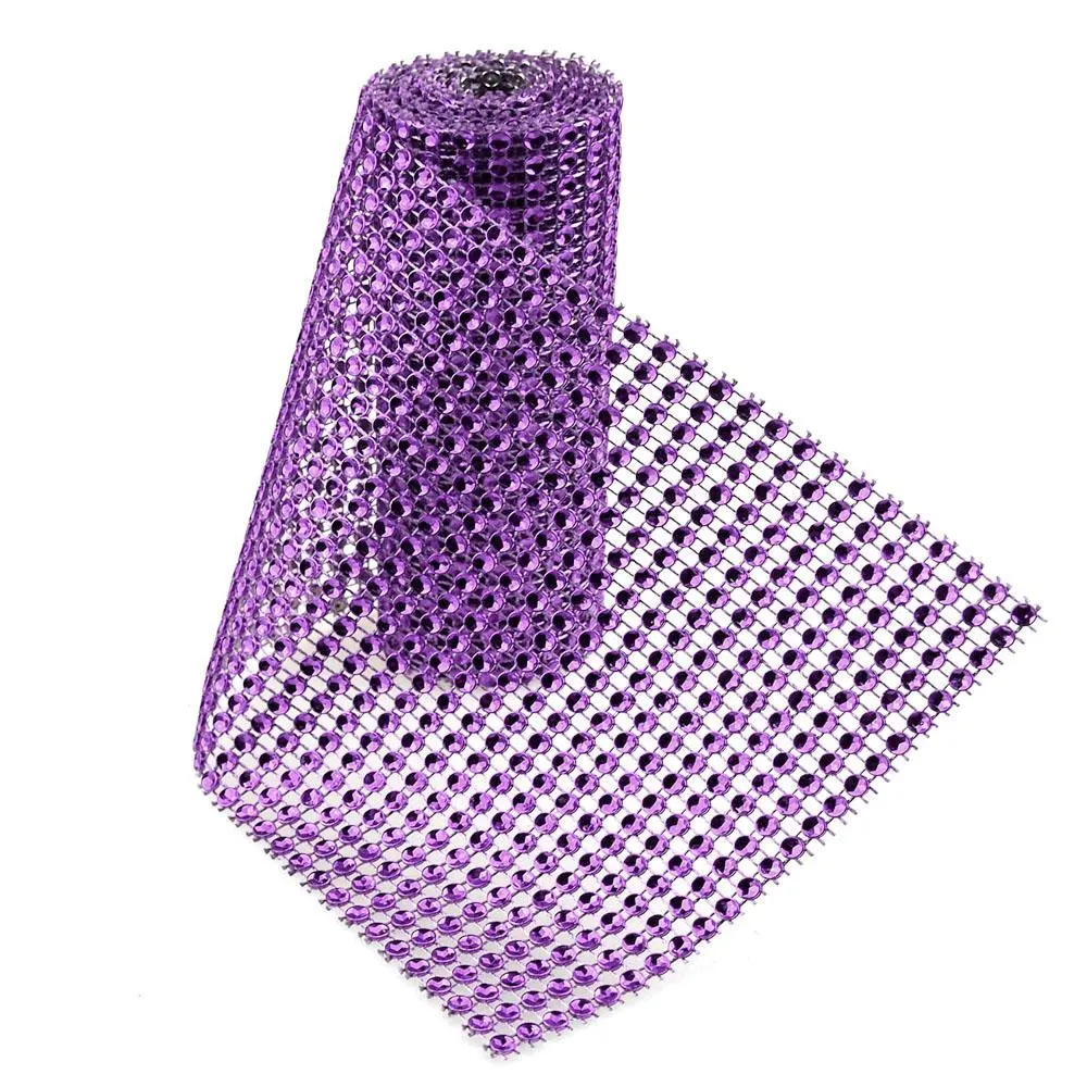 Rhinestone Mesh Wrap Roll, 4-3/4-inch, 1-yard