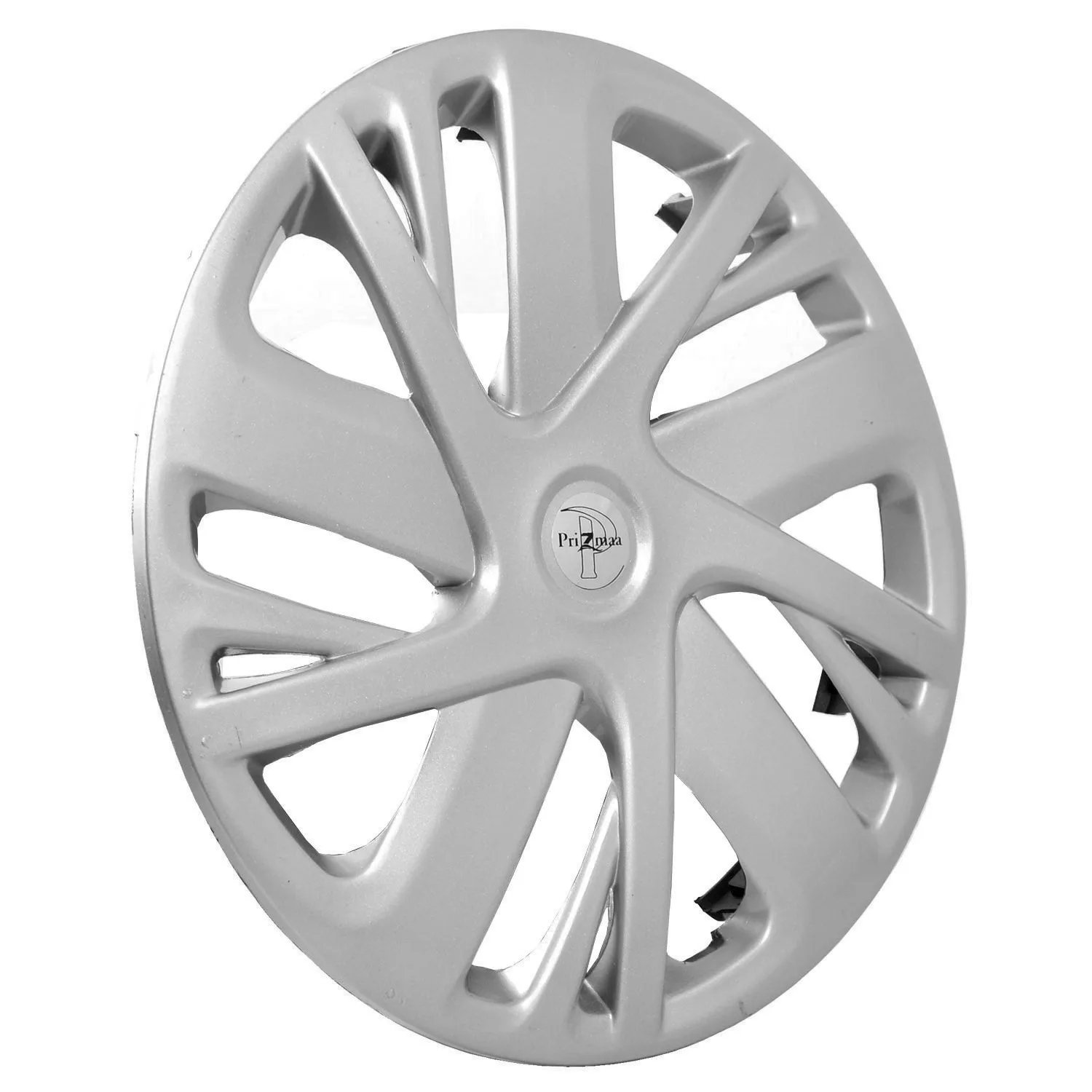 R.J.VON Premium Stylish Silver Colour Wheel Cover For All Cars (Set Of 5).