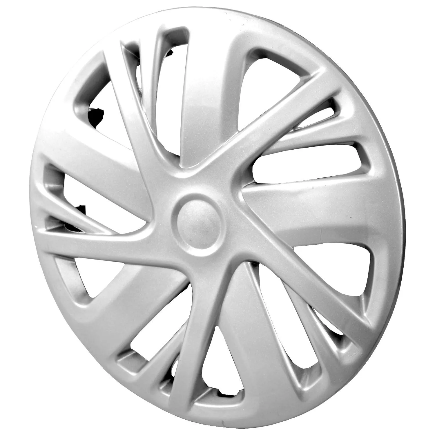R.J.VON Premium Stylish Silver Colour Wheel Cover For All Cars (Set Of 5).