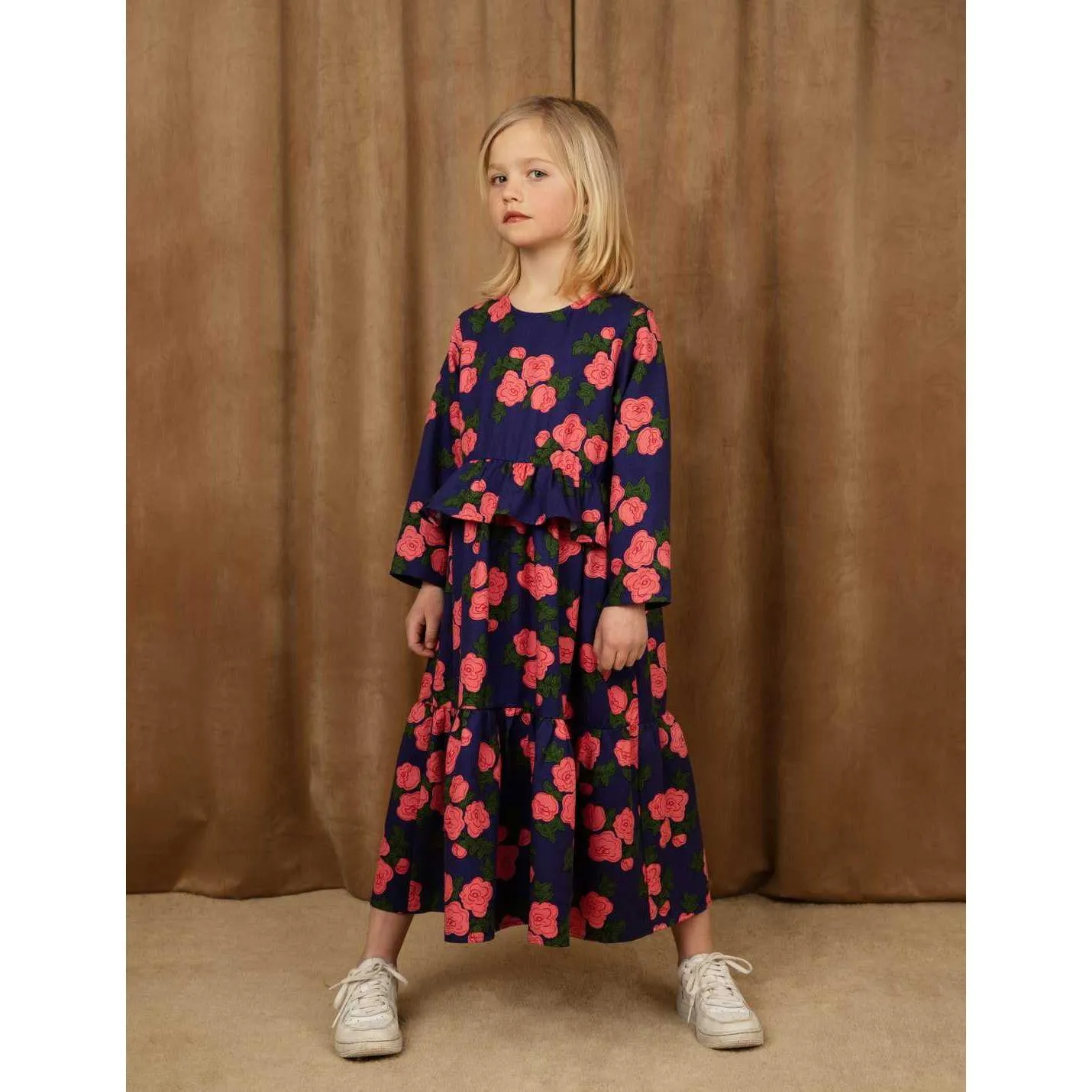 Roses Aop Woven Frill Dress