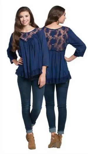 RU Cowgirl Medieval Blue Blouse