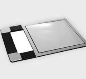 Rubber Grip Back Mirror Black/Silver