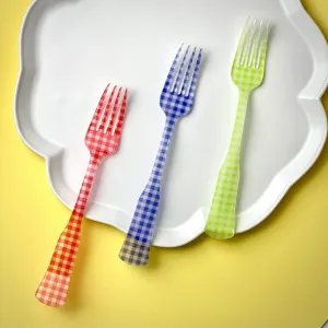 Sabre Paris- Acrylic Chic Charme Vichy Cake fork