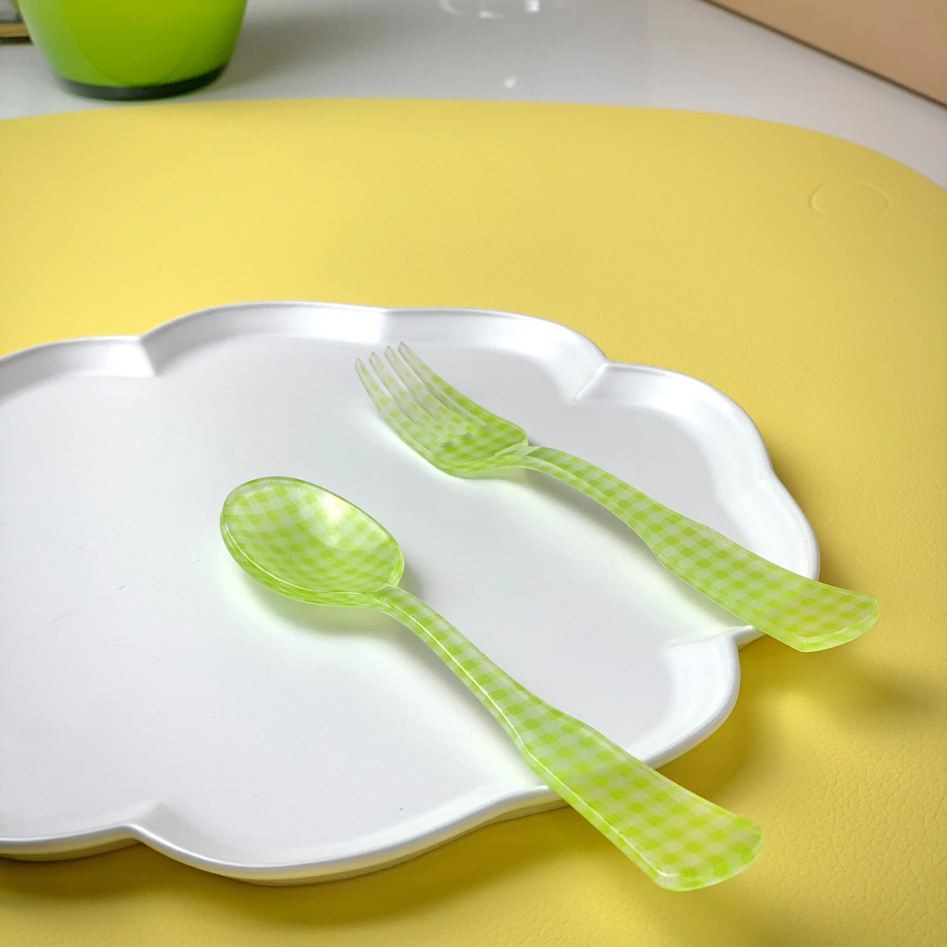 Sabre Paris- Acrylic Chic Charme Vichy Cake fork