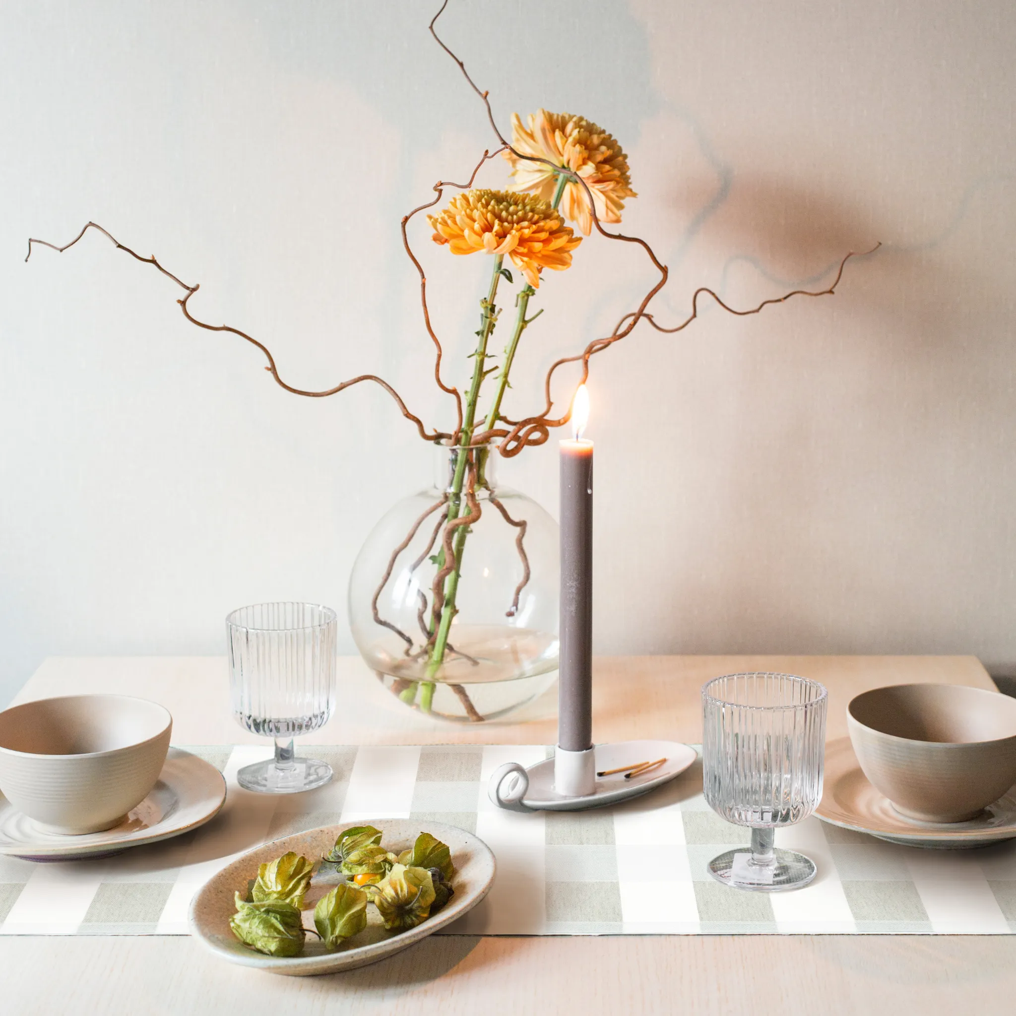 Schack Table Runner - Beige