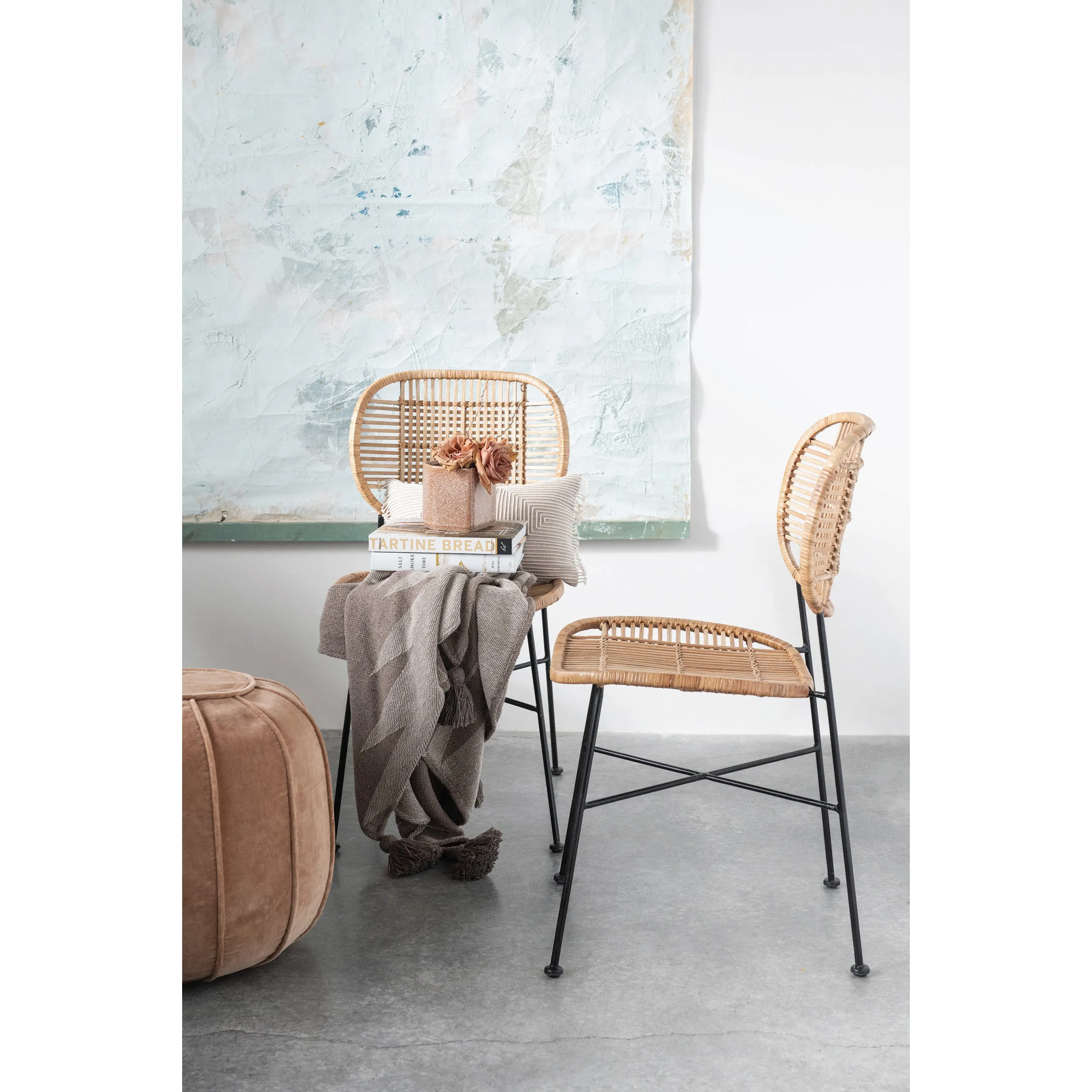SEPIA AZTEC LINE WOVEN THROW