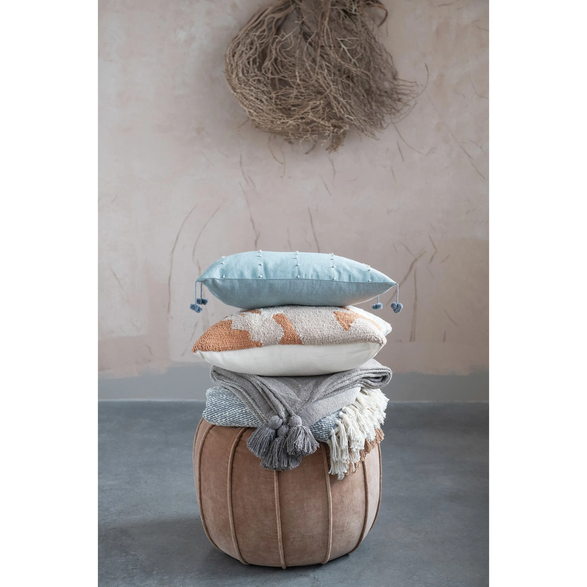 SEPIA AZTEC LINE WOVEN THROW