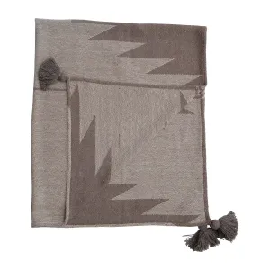 SEPIA AZTEC LINE WOVEN THROW