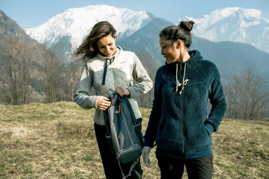 SH100 Ultra-Warm Women’s Snow Hiking Fleece Jacket - White