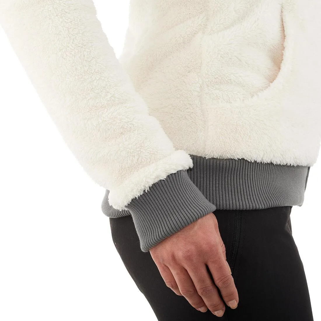 SH100 Ultra-Warm Women’s Snow Hiking Fleece Jacket - White