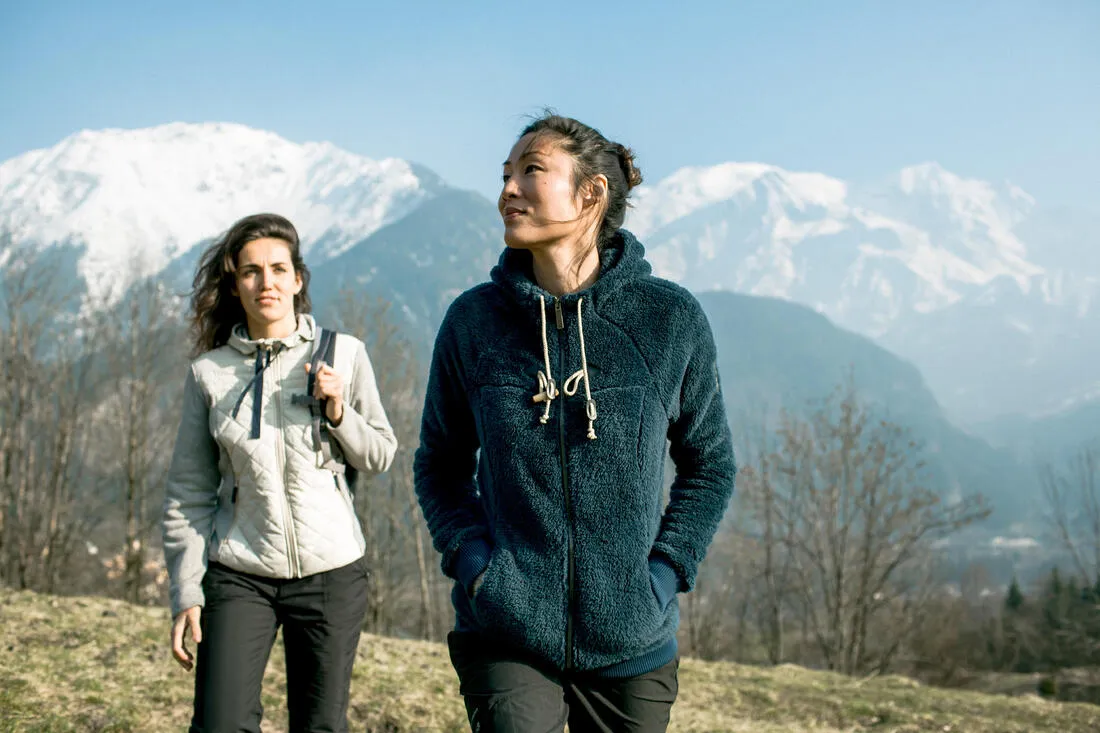 SH100 Ultra-Warm Women’s Snow Hiking Fleece Jacket - White