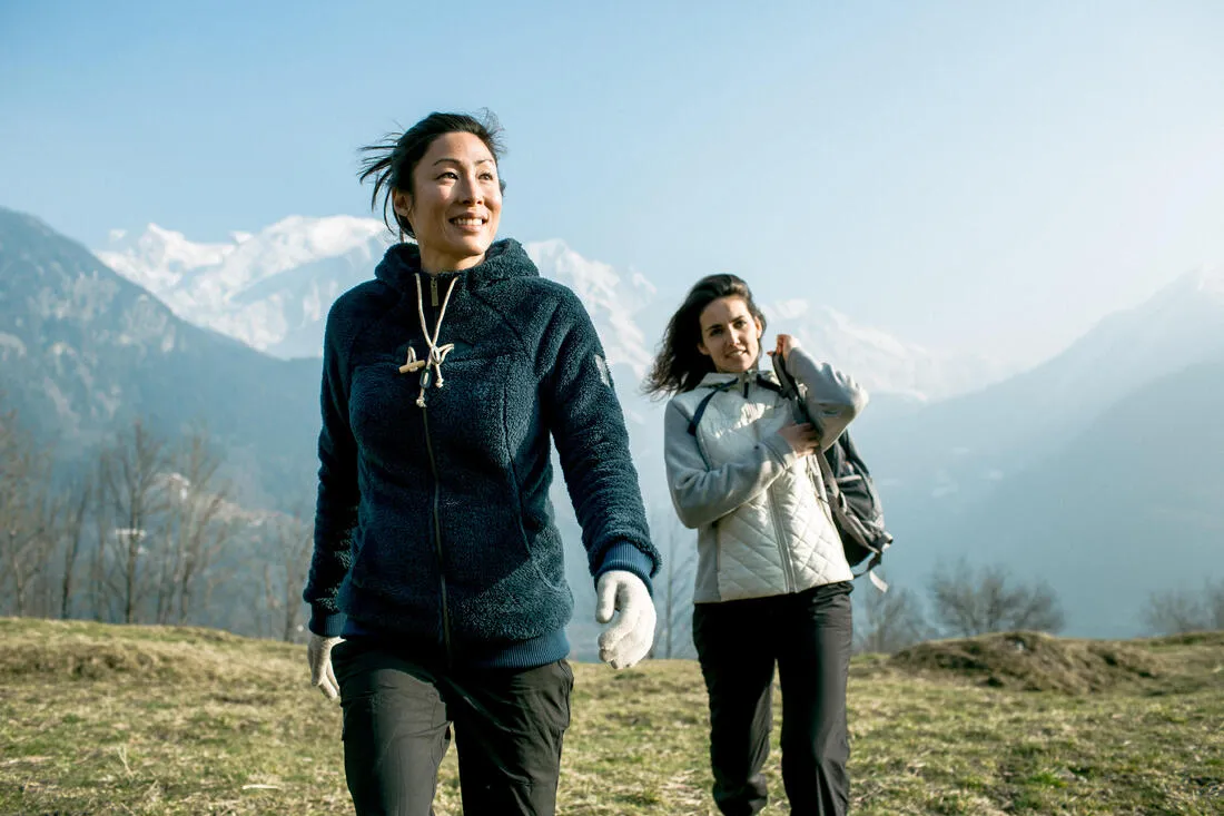 SH100 Ultra-Warm Women’s Snow Hiking Fleece Jacket - White