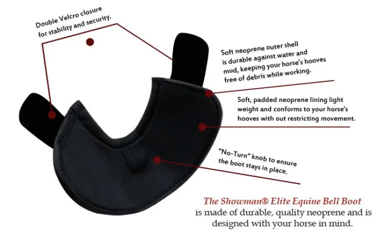 Showman ® Daybreak Aztec Elite Equine Bell Boot *Sold in Pairs*