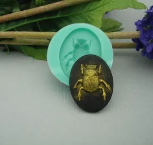 Silicone Mold   Beetle for Crafts, Jewelry, Resin, Polymer Clay.