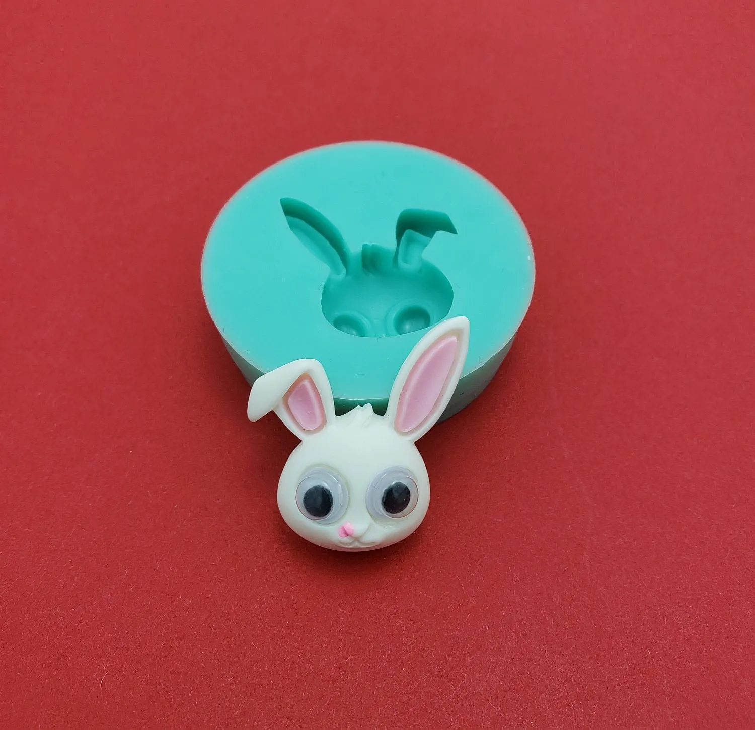 Silicone Mold Bunny Rabbit for Crafts, Jewelry, Resin,  Polymer Clay.
