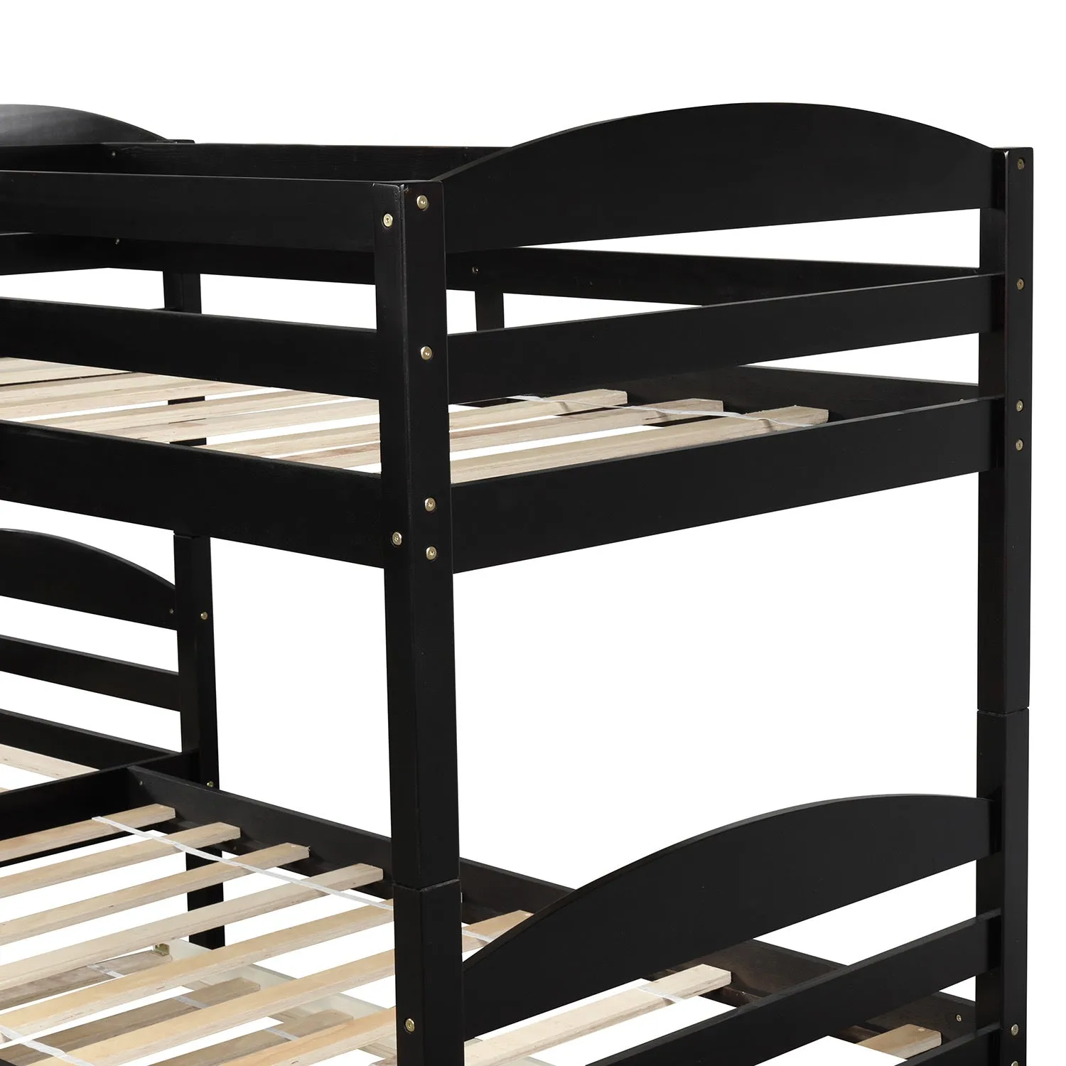 Simple Durable Twin L-Shaped Bunk With Trundle
