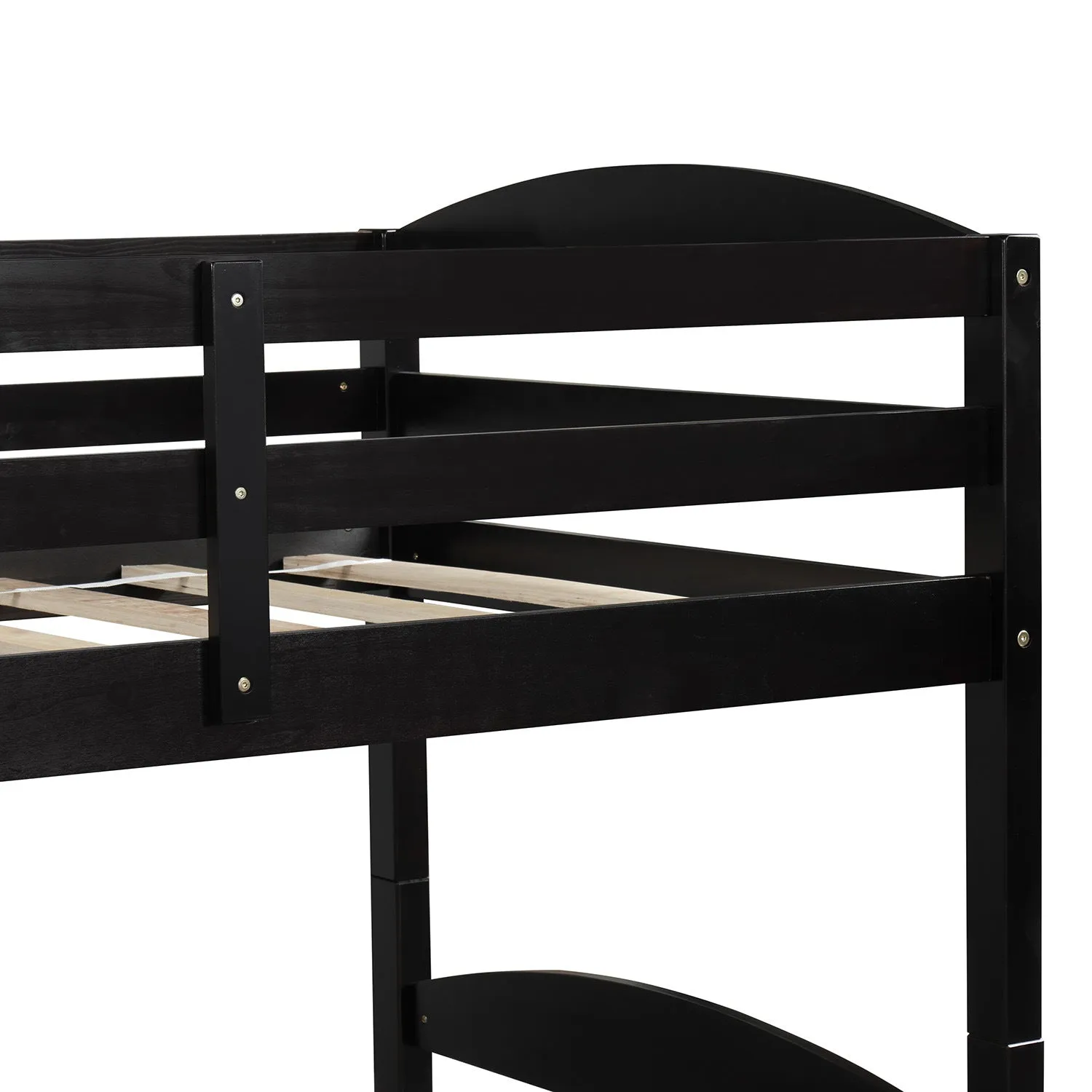 Simple Durable Twin L-Shaped Bunk With Trundle