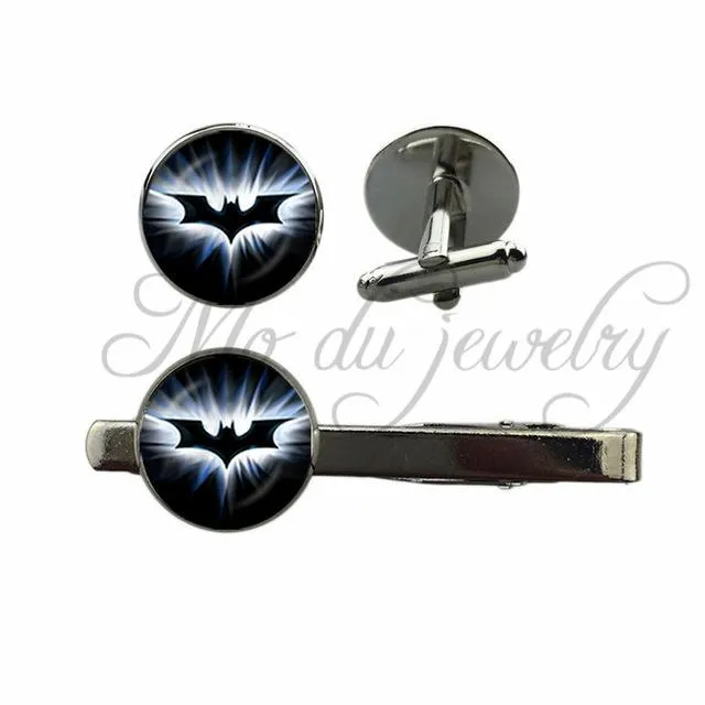 Skull & Crossbones Cufflinks   Tie Clip