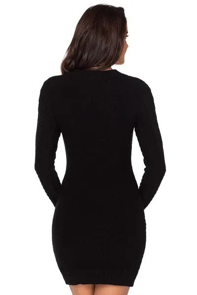 Slouchy Cable Sweater Dress