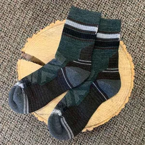 Smartwool Hike Light Cushion Striped Mid Crew (men's)