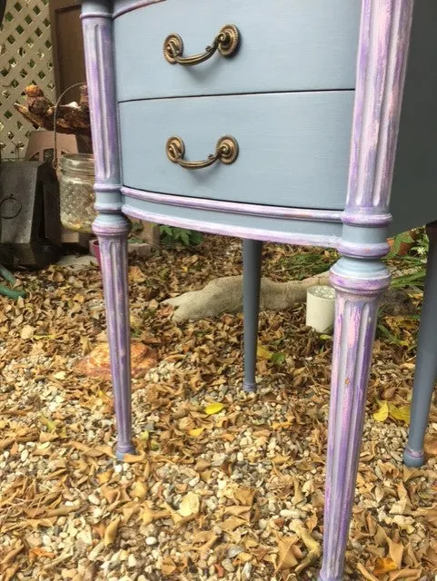 SOLD! Antique Purple Night Stand or Side Table