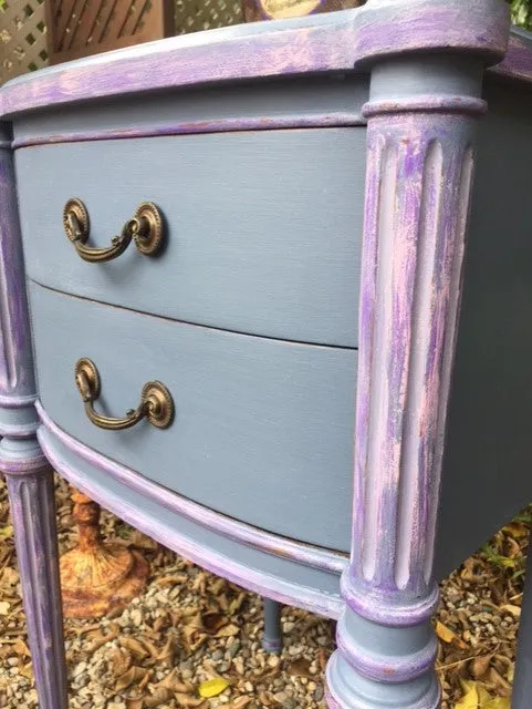 SOLD! Antique Purple Night Stand or Side Table