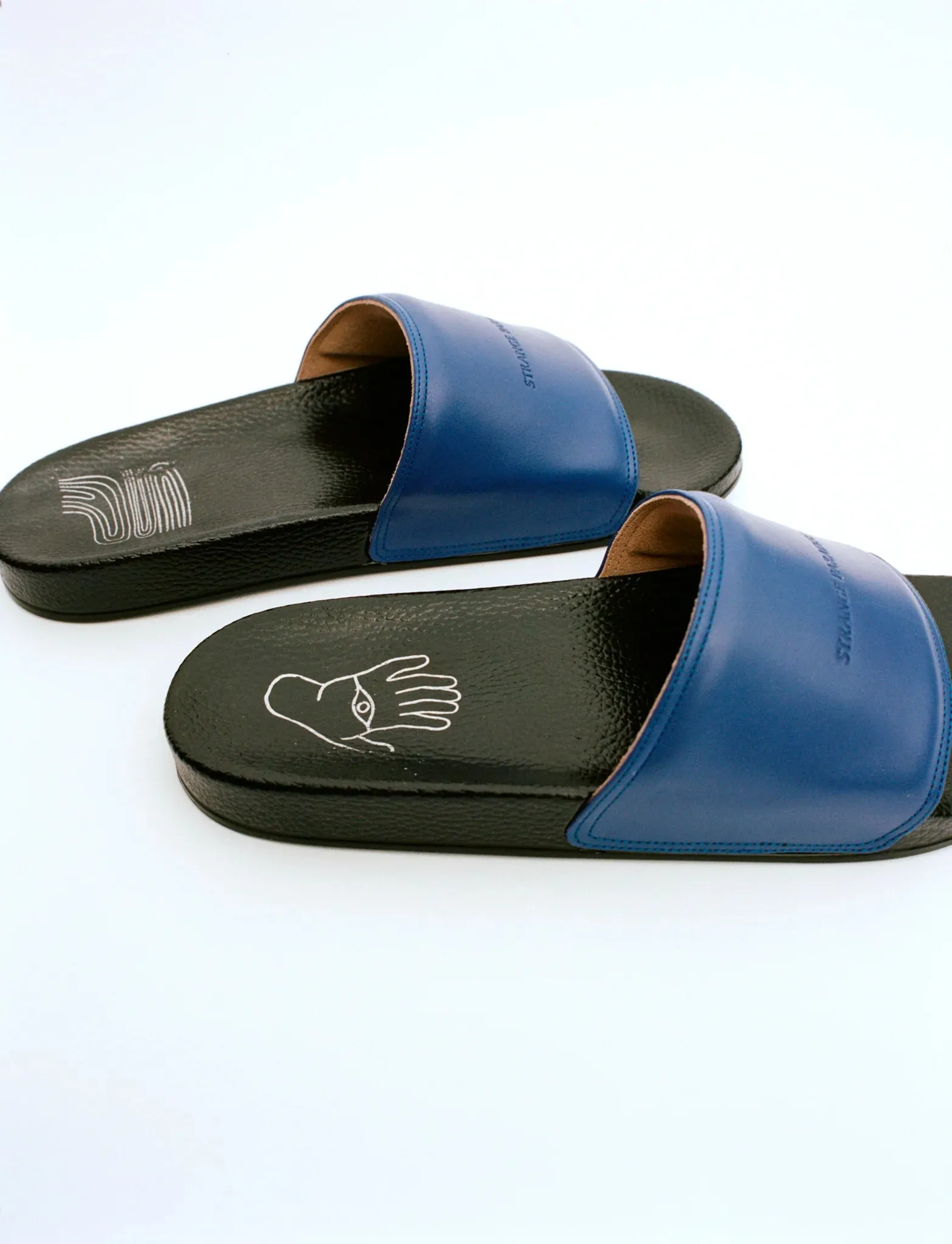 Strange Paradise Leather Sandal in Cape Blue