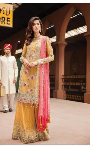 Stylish Sharara And Long Kameez Model# C 1805