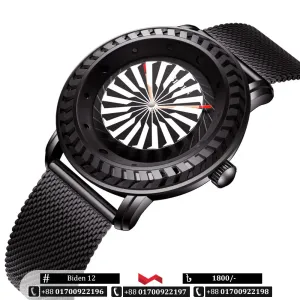 Stylish Unique Design Quartz Stainless Steel Watch For Men - Biden 12