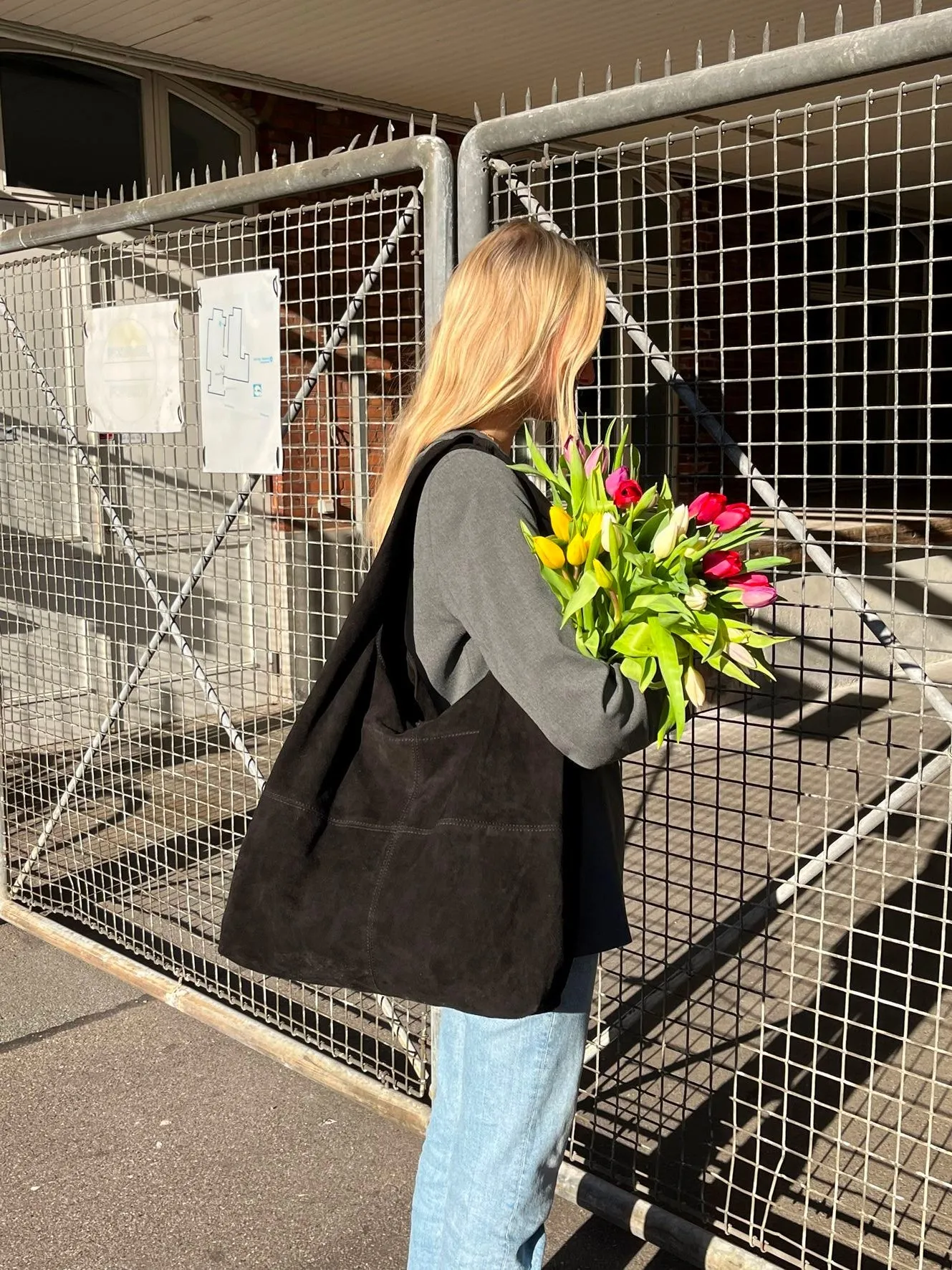 Suede Dalliea Bag