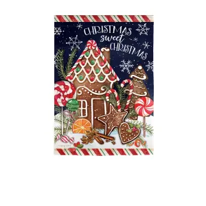 Sweet Christmas Garden Suede Flag,14s10051