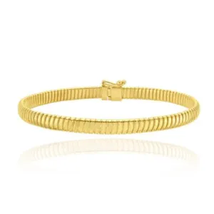 Thick Flexible Gold Rope Bracelet