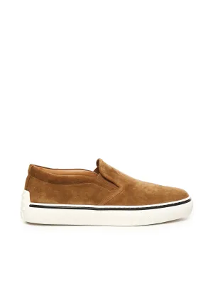 Tod's Brown Suede Loafers