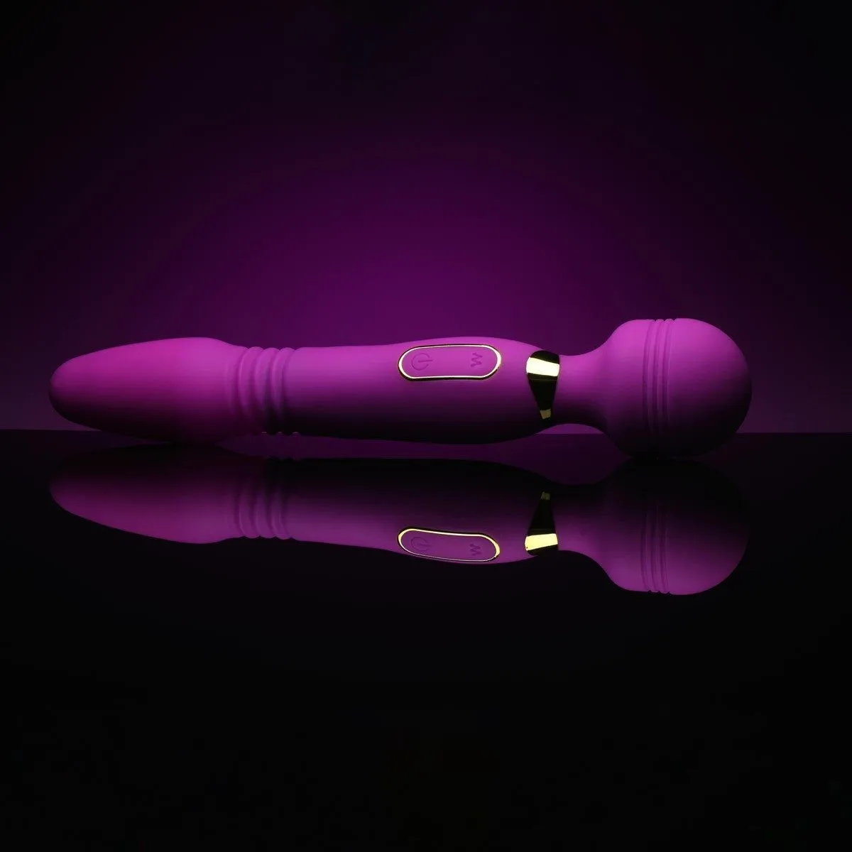 Ultra Thrust-her Deluxe Thrusting Vibrating Silicone Wand