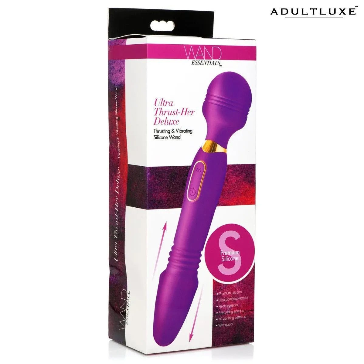 Ultra Thrust-her Deluxe Thrusting Vibrating Silicone Wand