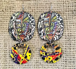 VIA WEARABLE ART EARRINGS...DOUBLES