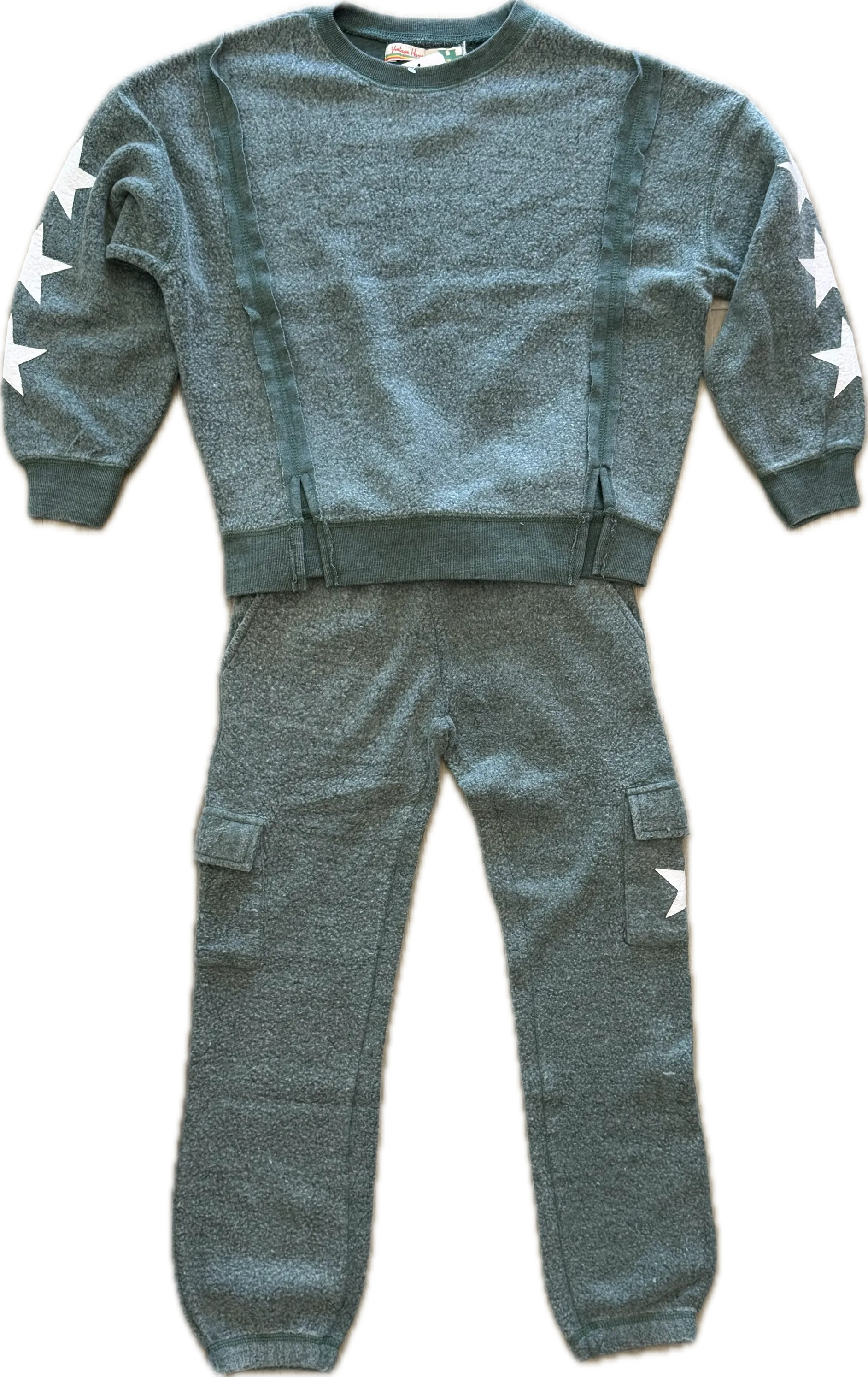 Vintage Havana- Hunter Green Fleece Set