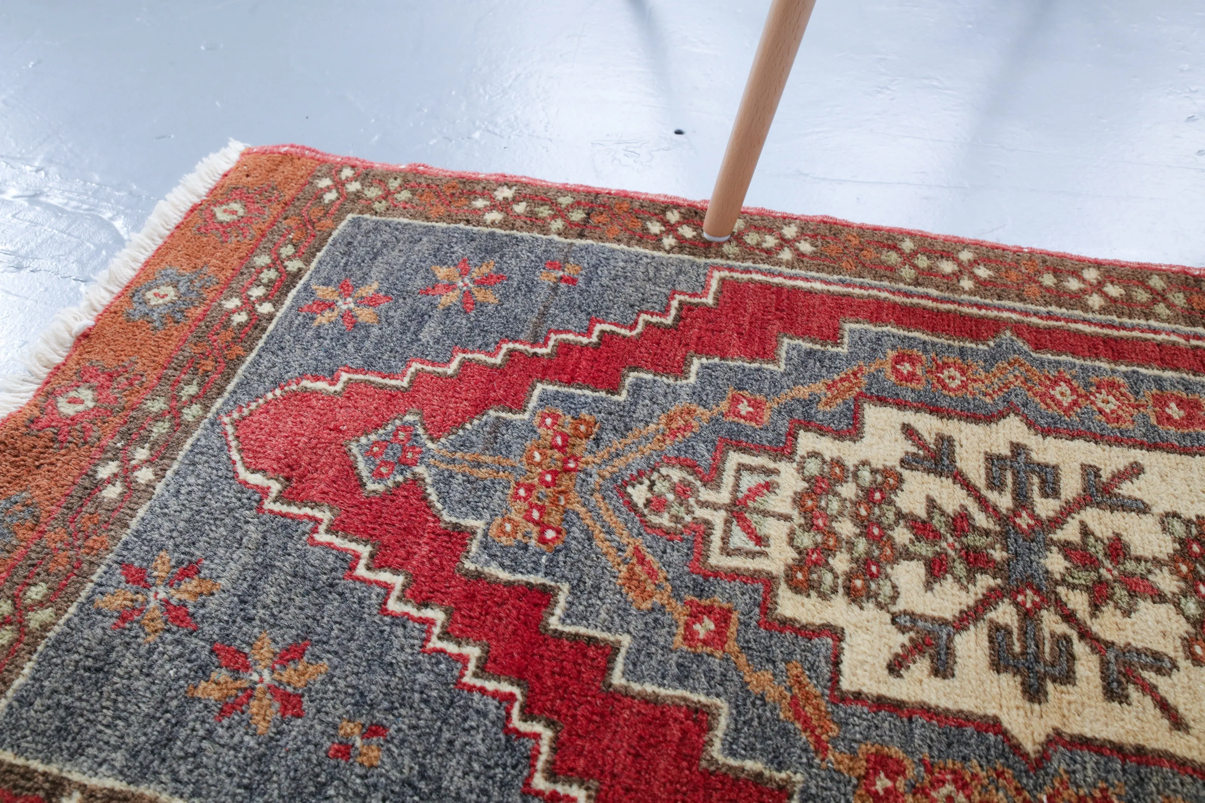 Vintage Mini Turkish Rug 1.9ftx3.5ft