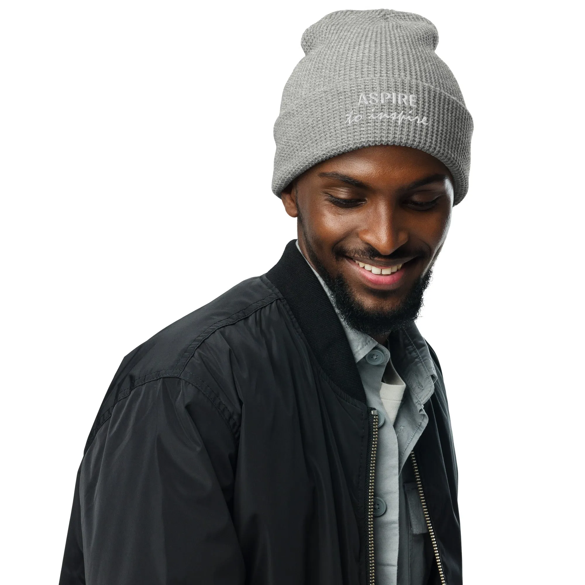Waffle beanie, Form-Fitted Beanie Hat, Head-warming Hat, Inspiration Hat