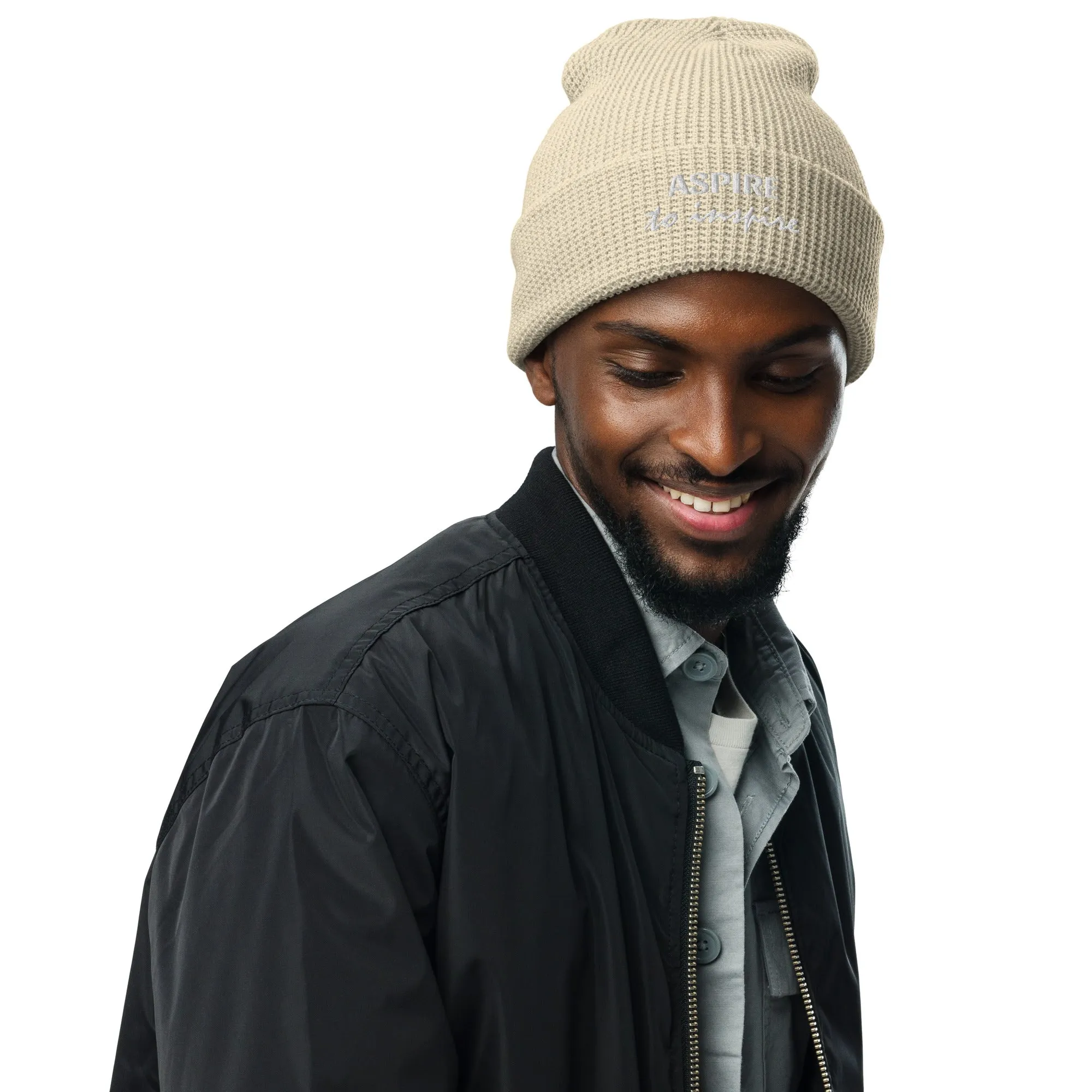 Waffle beanie, Form-Fitted Beanie Hat, Head-warming Hat, Inspiration Hat