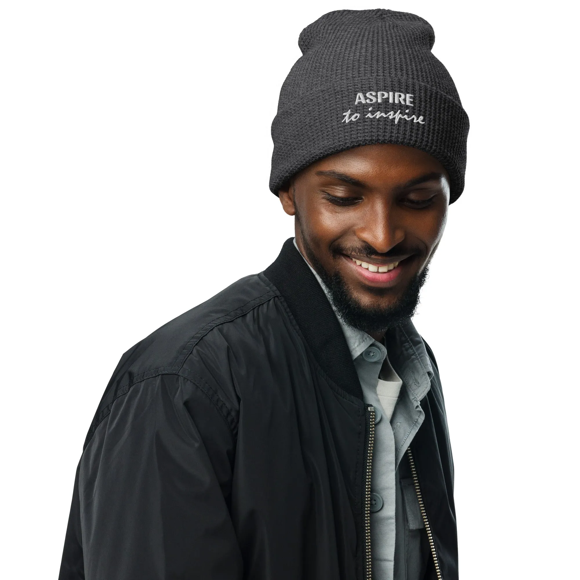 Waffle beanie, Form-Fitted Beanie Hat, Head-warming Hat, Inspiration Hat