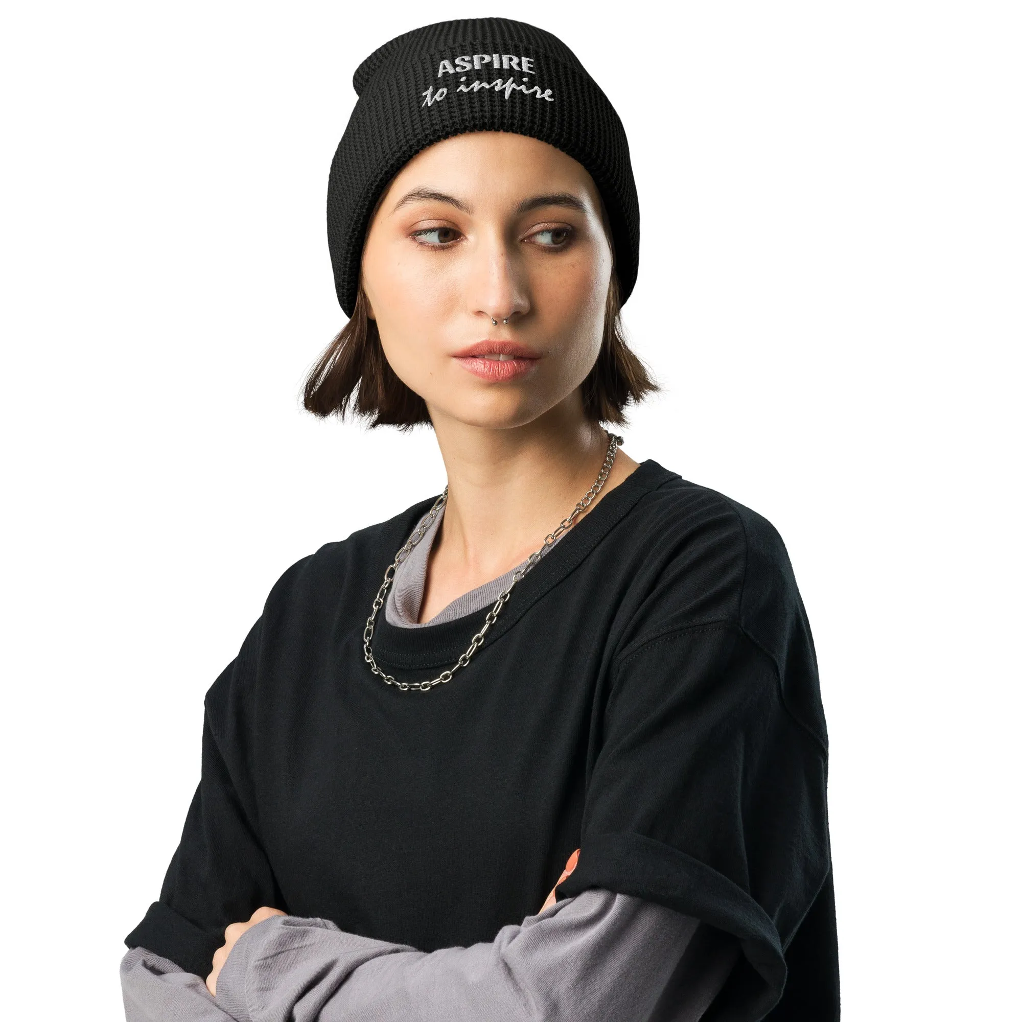 Waffle beanie, Form-Fitted Beanie Hat, Head-warming Hat, Inspiration Hat