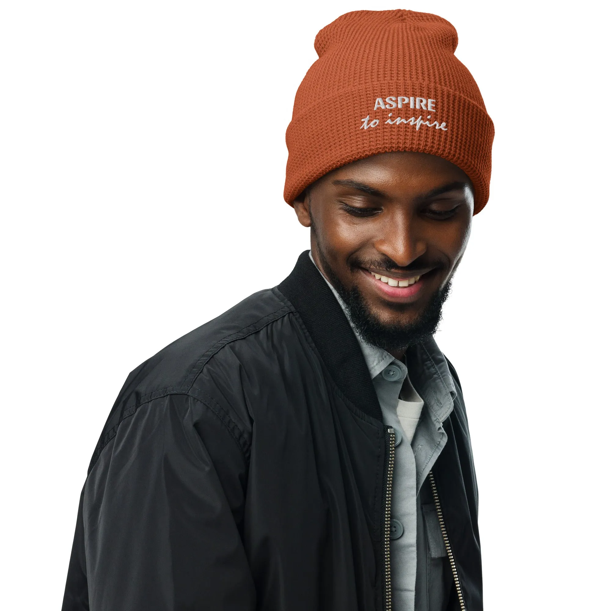 Waffle beanie, Form-Fitted Beanie Hat, Head-warming Hat, Inspiration Hat