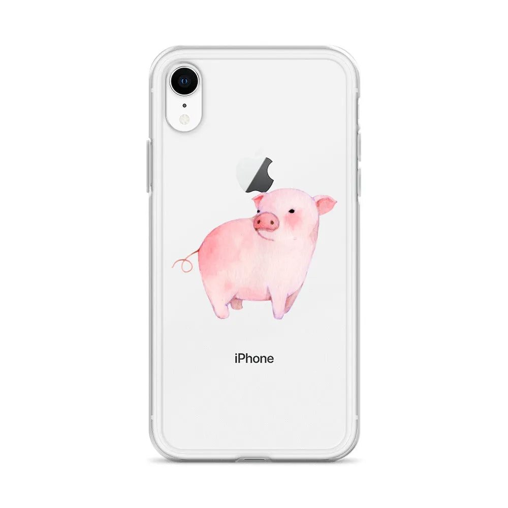 Watercolor Piglet iPhone Case