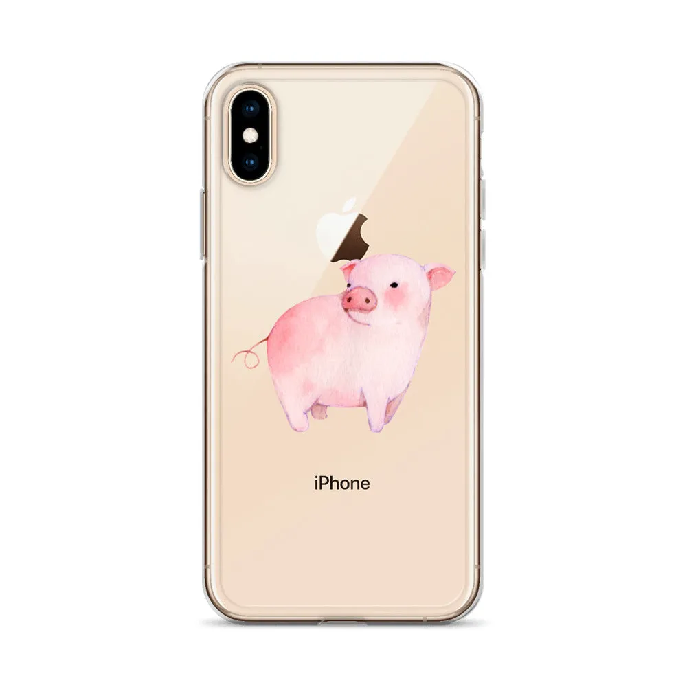 Watercolor Piglet iPhone Case