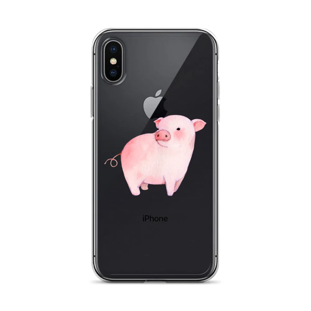 Watercolor Piglet iPhone Case