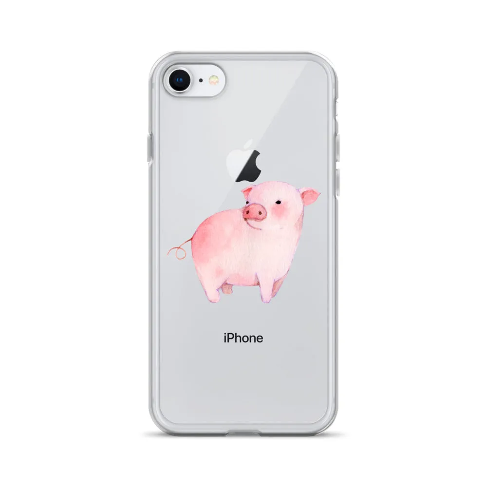 Watercolor Piglet iPhone Case