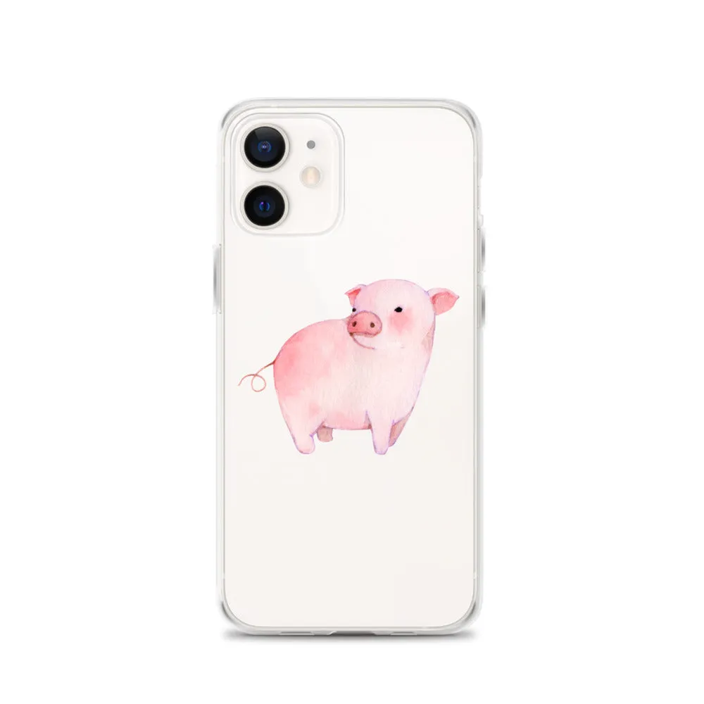Watercolor Piglet iPhone Case